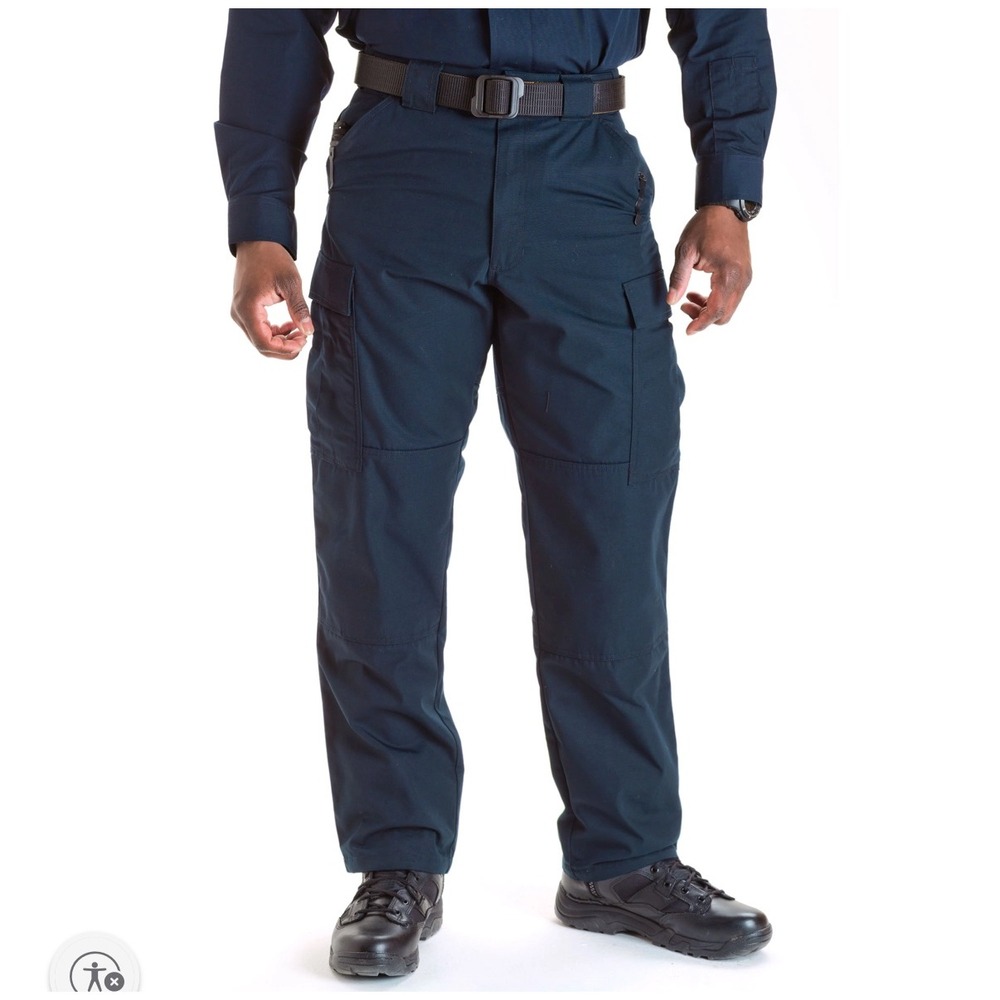 5.11 Tactical TDU Relaxed Pants‎ Mens XL Long Navy Blue Ripstop Cargo 74003-724